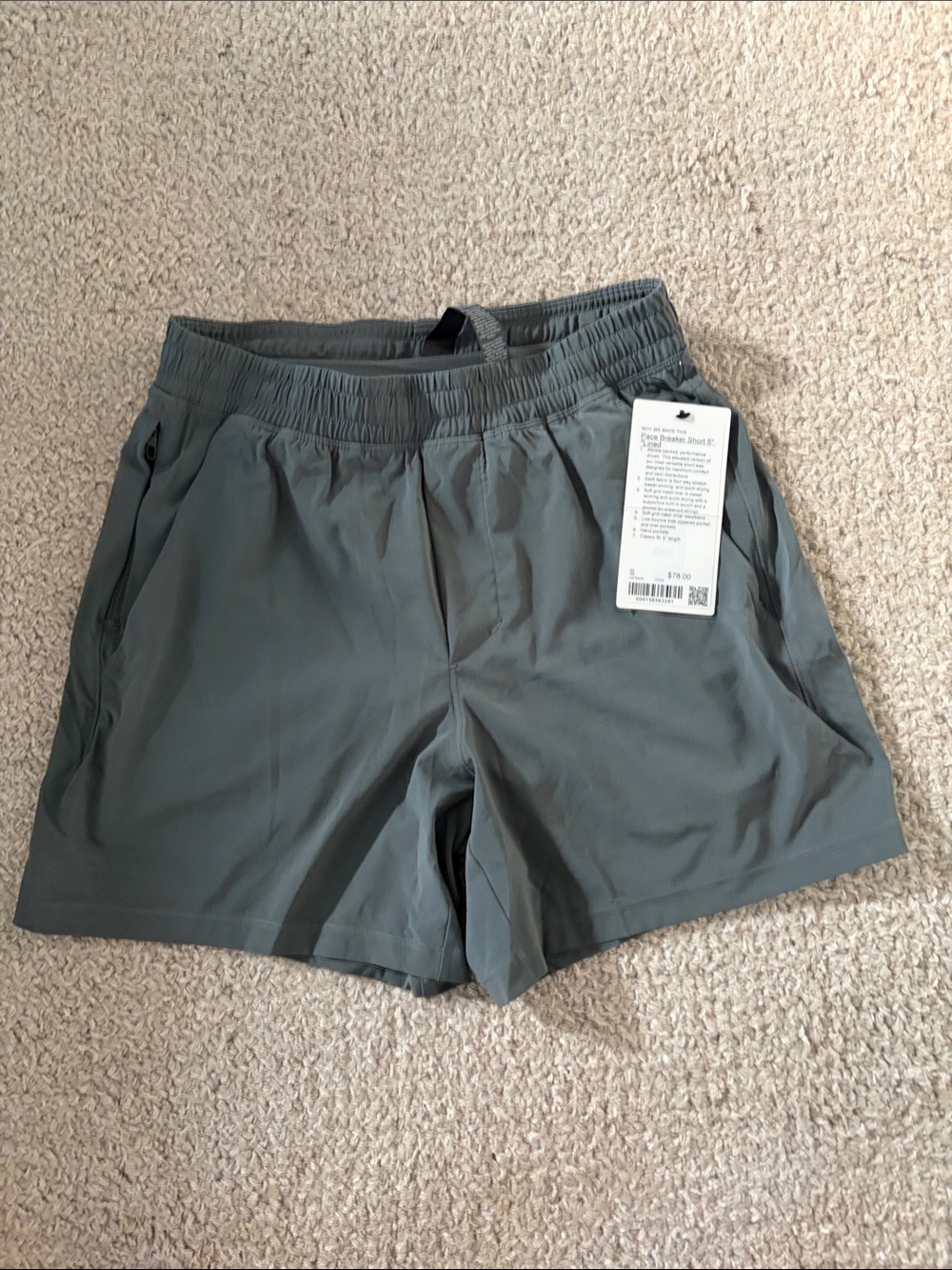 lululemon athletica Men's Athletic Shorts - Slate Gray